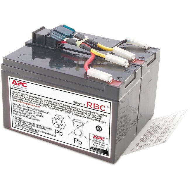 APC by Schneider Electric RBC48 Cartucho de batería de reemplazo APC para Smart-UPS Line Interactive, batería de plomo-ácido 24V 7Ah, garantía de reparación o reemplazo de 2 años