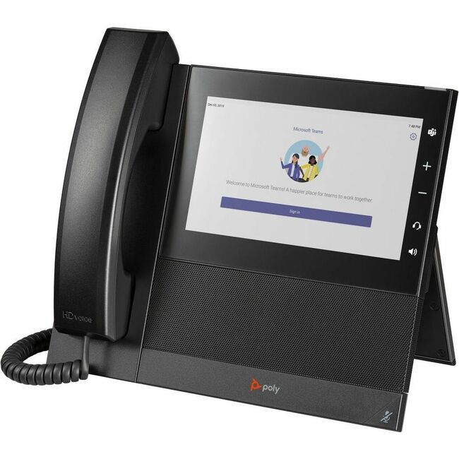 HP 82Z84AA Poly CCX 600 Teléfono IP - Con Cable - Con Cable/Inalámbrico - Wi-Fi, Bluetooth - Escritorio - Negro