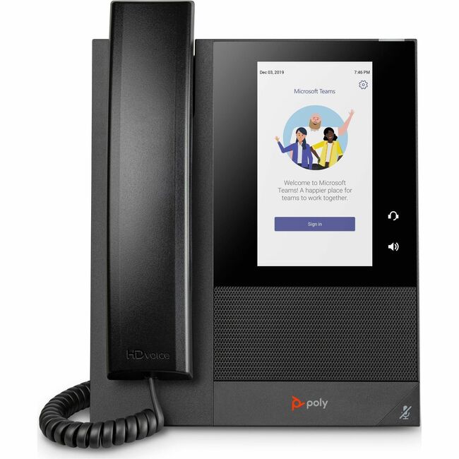 HP 848Z9AA#ABA Poly CCX 400 Teléfono de Medios Empresariales para Microsoft Teams y PoE habilitado GSA/TAA