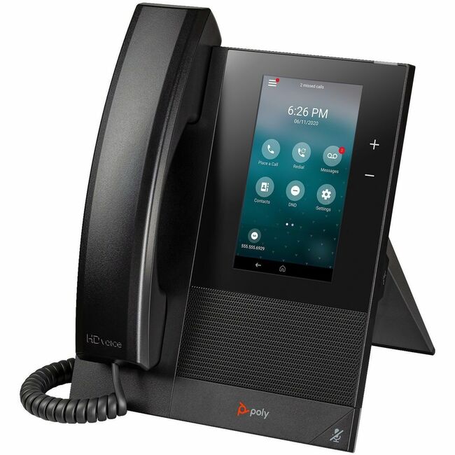 HP 849A3AA#ABA Poly CCX 400 Teléfono de Medios Empresariales con SIP Abierto y PoE habilitado GSA/TAA