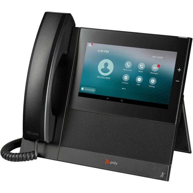 HP 84C17AA#ABA Teléfono IP Poly CCX 600 - Alámbrico - Alámbrico/Inalámbrico - Wi-Fi, Bluetooth - Negro
