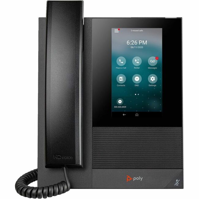 HP 849A1AA#AC3 Teléfono IP Poly CCX 400 - Con cable - Con cable - De escritorio, Montable en pared