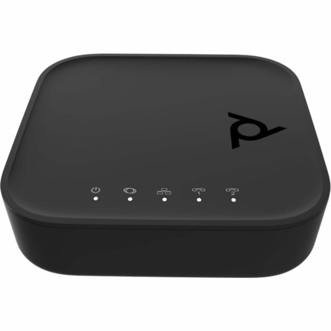 HP 8F3H5AA#ABA Adaptador VoIP Poly ATA 402 2FXS Voice Port con SIP Abierto y Fuente de Alimentación