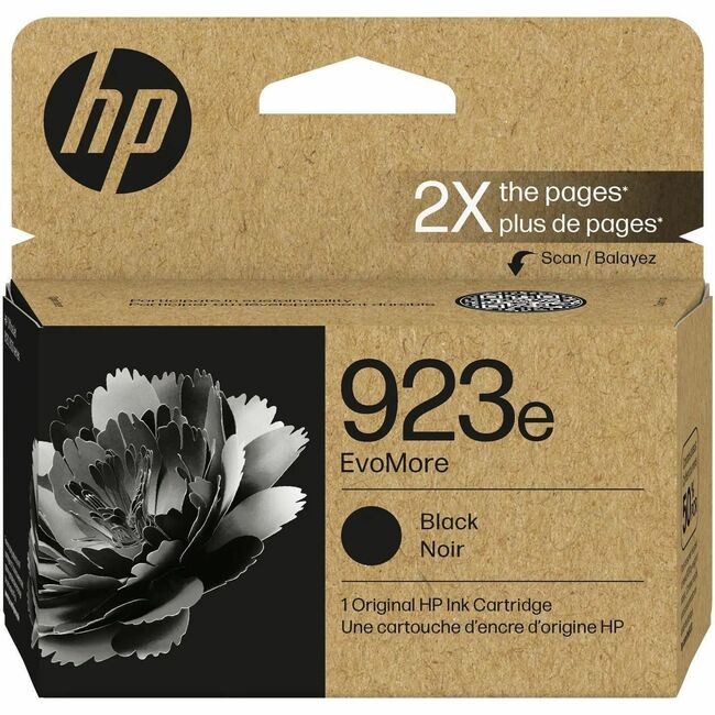 HP I 4K0T7LN Cartucho de Tinta Inkjet Original HP EvoMore 923e de Alto Rendimiento - Negro - 1 Pieza