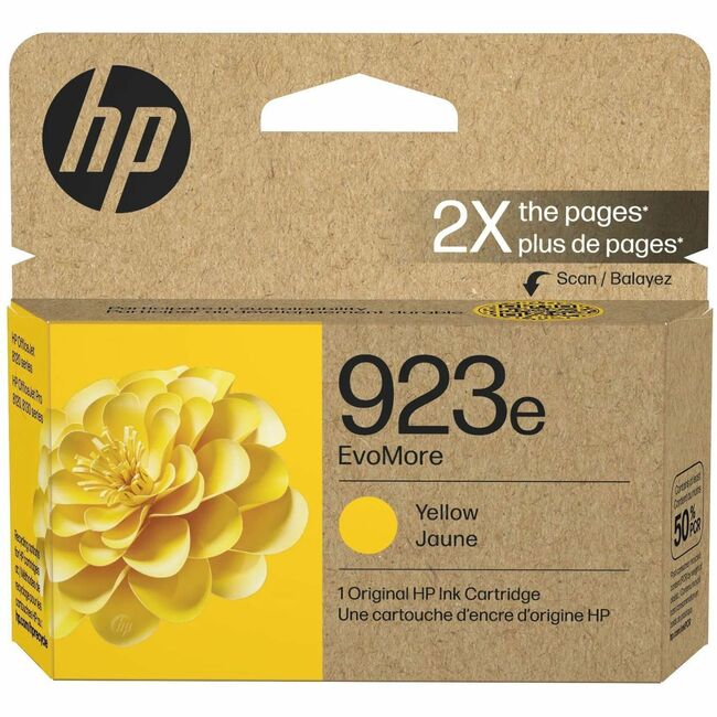 HP I 4K0T6LN Cartucho de Tinta Inkjet Original de Alto Rendimiento HP EvoMore 923e - Amarillo - 1 Unidad
