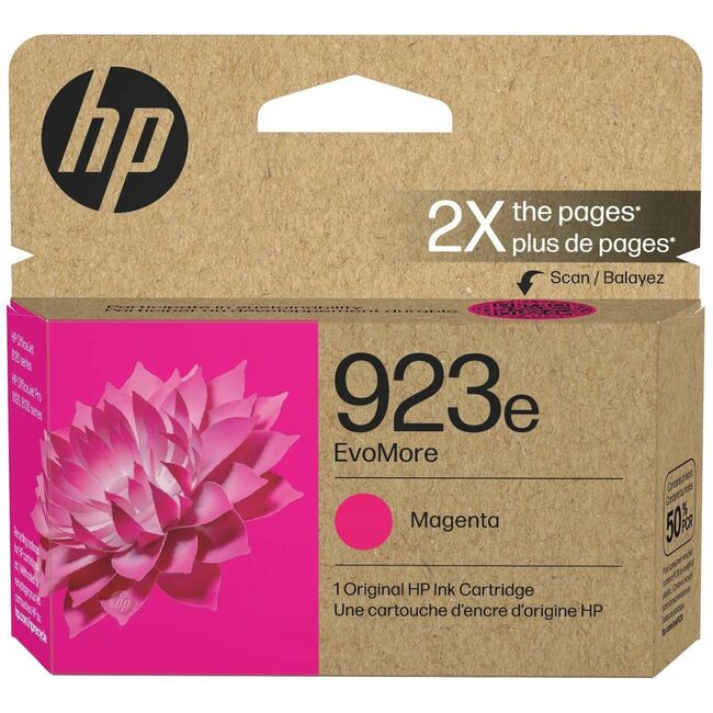 HP I 4K0T5LN Cartucho de Tinta Original de Alto Rendimiento HP EvoMore 923e Inkjet - Magenta - 1 Pieza