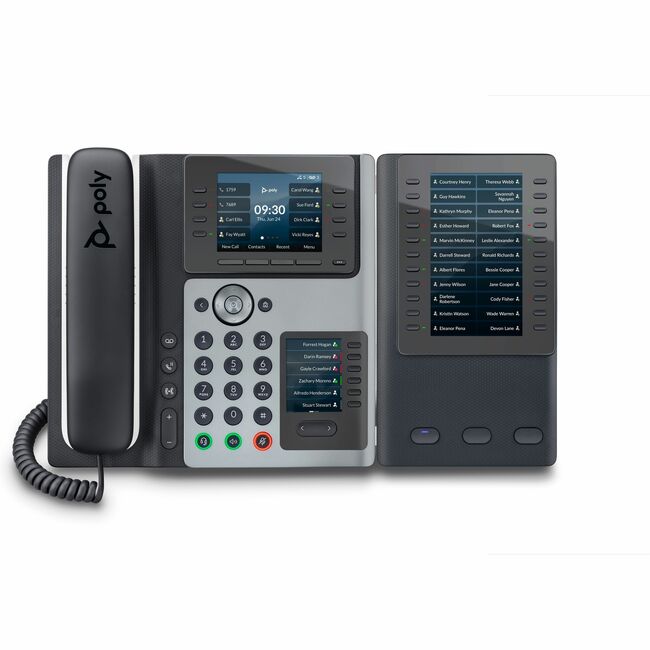 HP 8F3G9AA Teléfono IP Poly Edge E450 habilitado para PoE GSA/TAA