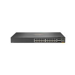 HPE JL678A Switch Aruba 6100 24G 4SFP+ - 24 puertos - Compatible con 3 capas - Modular - Consumo de energía de 33 W - Par trenzado, fibra óptica - 1U de altura - Montaje en rack