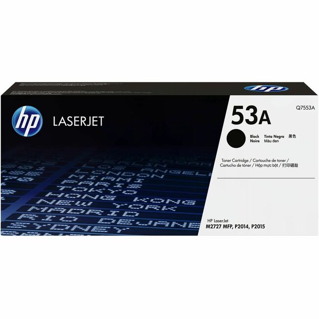 HP I Q7553A HP 53A (Q7553A) Cartucho de Tóner Láser Original - Paquete Individual - Negro - 1 Cada