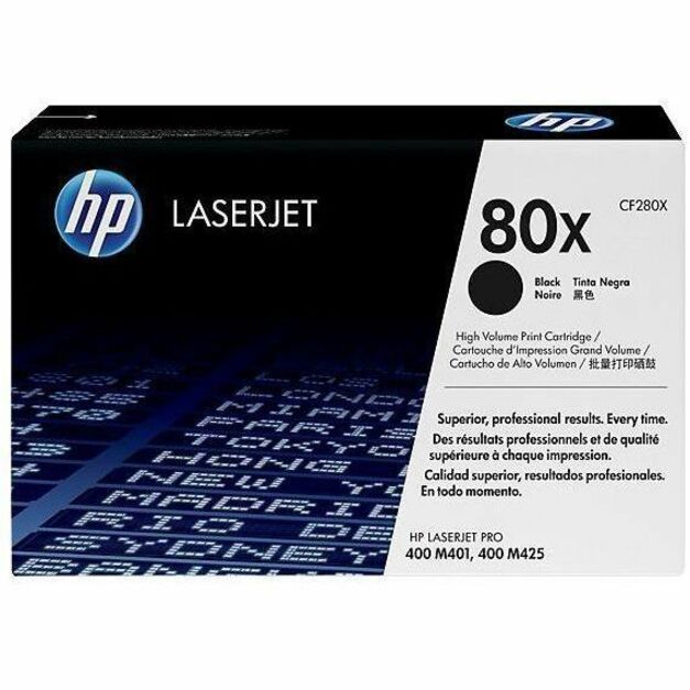 HP I CF280X Cartucho de Tóner Láser Original HP 80X - Negro - 1 Pieza