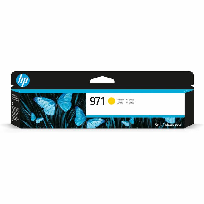 HP I CN624AM HP 971 (CN624AM) Cartucho de Tinta Inkjet Original de Rendimiento Estándar - Paquete Individual - Amarillo - 1 Pieza