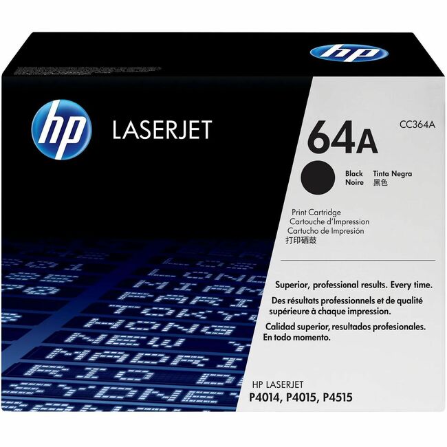 HP I CC364A HP 64A (CC364A) Cartucho de Tóner Láser Original - Paquete Individual - Negro - 1 Pieza