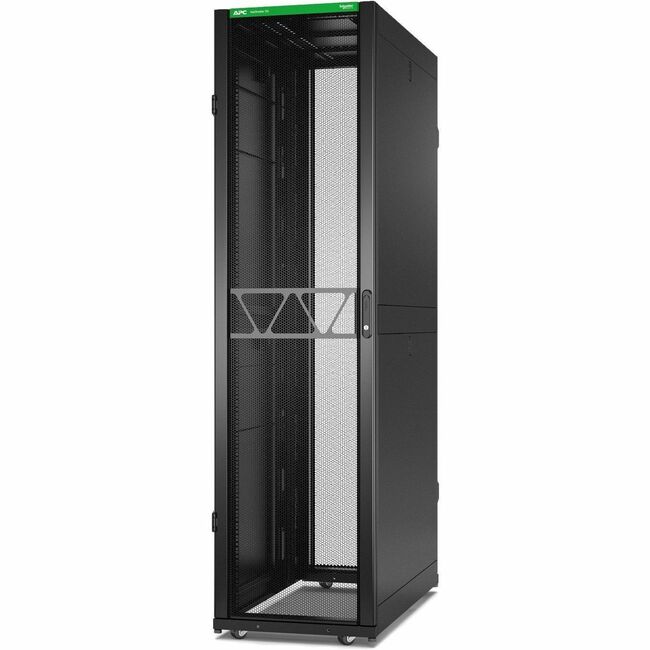 APC by Schneider Electric AR3307B2 APC NetShelter SX Server Rack Gen 2, 48U, 2258H x 600W x 1200D mm, with Sides, Black [TAA]