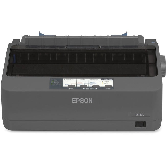 Epson C11CC24001 LX-350 Impresora de Matriz de Puntos de 9 Agujas - Monocromática - Energy Star - Negro