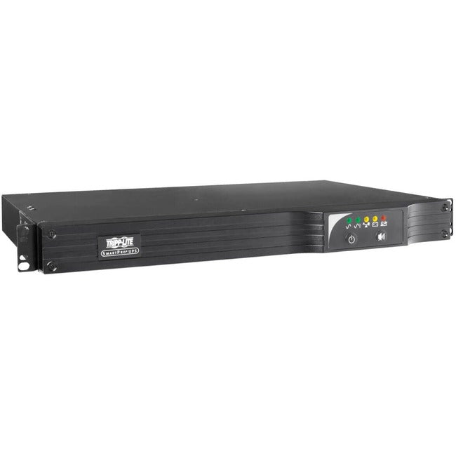 Eaton SMART500RT1U Tripp Lite by Eaton UPS 500VA 300W 120V Line-Interactive UPS 6 NEMA 5-15R Outlets USB DB9 Network Card Option 1U Rack/Tower Battery Backup