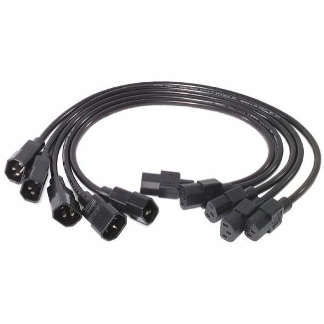 APC BY Schneider Electric AP9890 Kit de Cable de Alimentación APC (5 piezas), C13 a C14, 0.6m