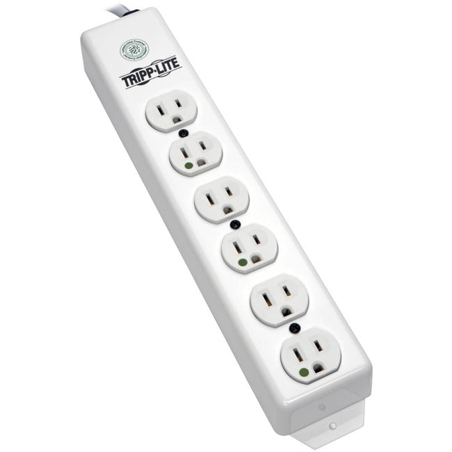 Eaton PS-606-HG Tripp Lite by Eaton Safe-IT Medical-Grade Power Strip UL 1363 6x Hospital-Grade Outlets Antimicrobial 6 ft. Cord