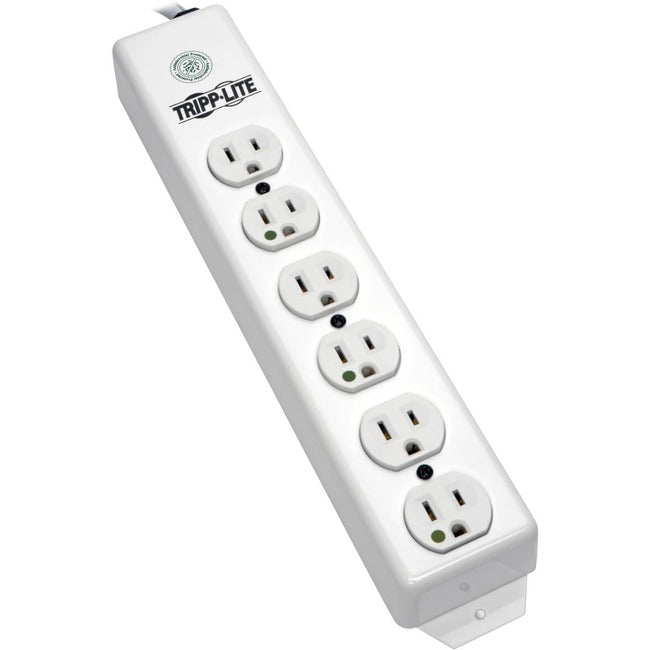 Eaton PS-615-HG Tripp Lite by Eaton Safe-IT UL 1363 Regleta de Energía de Grado Médico 6x Contactos de Grado Hospitalario Recubrimiento Antimicrobiano Cable de 15 ft. (4.57 m)