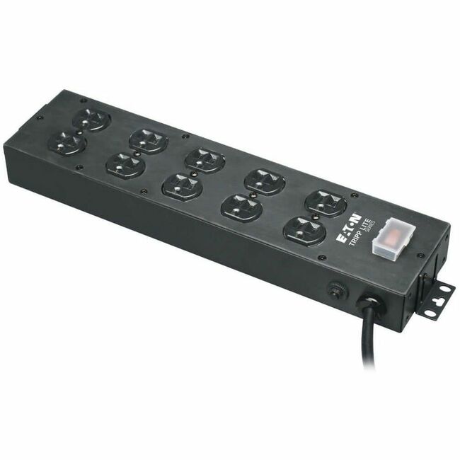 Eaton UL800CB-15 Regleta de energía industrial Eaton Tripp Lite Series, 10 salidas, cable de 15 ft. (4.6 m), espaciado grande entre enchufes