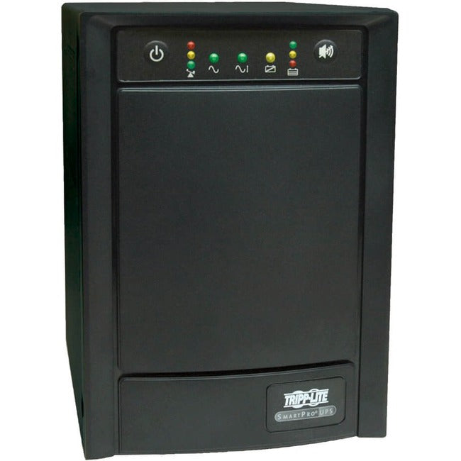 Eaton SMART750SLT Tripp Lite by Eaton UPS SmartPro 120V 750VA 500W Line-Interactive Sine Wave UPS Tower Network Card Options USB DB9 Serial
