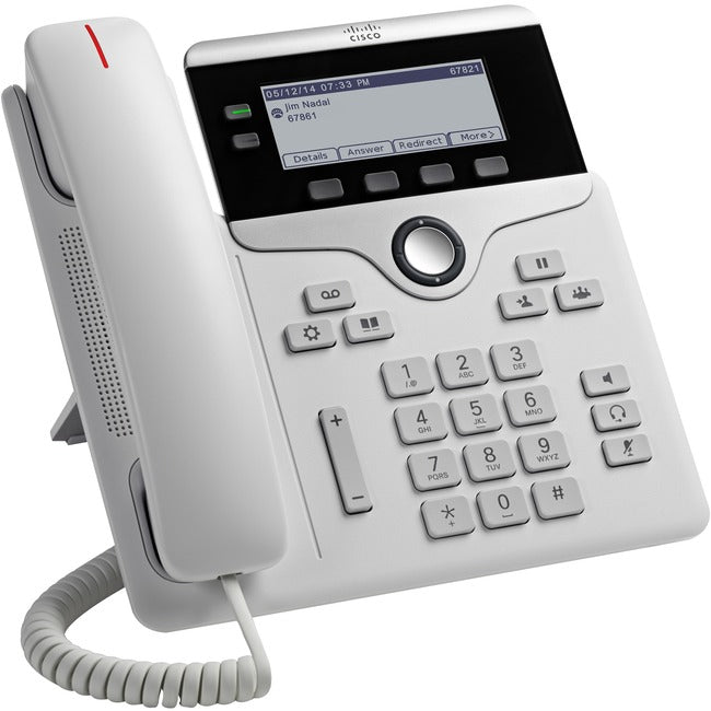 Cisco Systems CP-7821-W-K9= Teléfono IP Cisco 7821 - Con Cable - Montable en Pared, De Escritorio - Blanco
