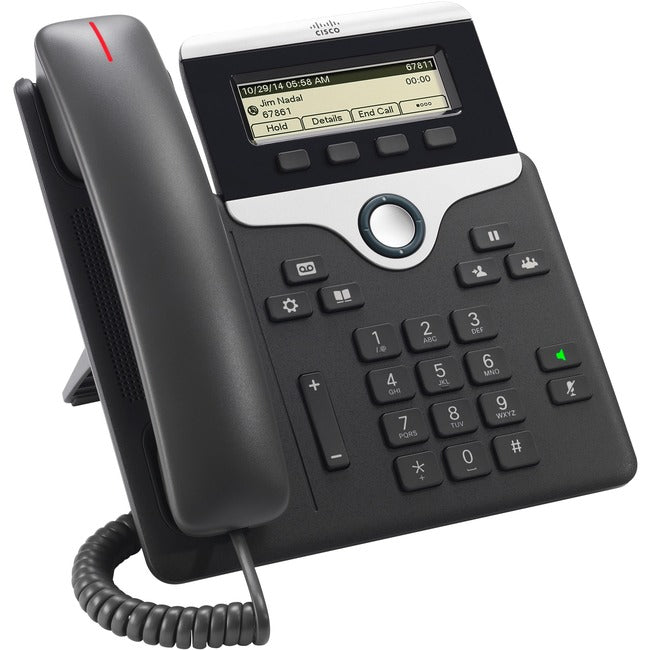 Cisco Systems CP-7811-K9= Cisco 7811 Teléfono IP - Alámbrico - Montable en Pared - Carbón