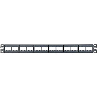 Panduit Corp CPP24WBLY Panel de Parcheo Modular Panduit Mini-Com de 24 Puertos