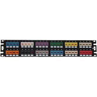 Panduit Corp CPP48FMWBLY Panel de Parcheo Modular Panduit Mini-Com de 48 Puertos