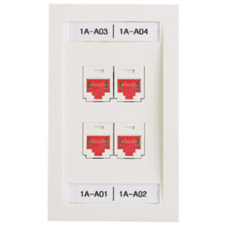 Panduit Corp PSL-DCJB-IW-C Placa frontal de red Panduit