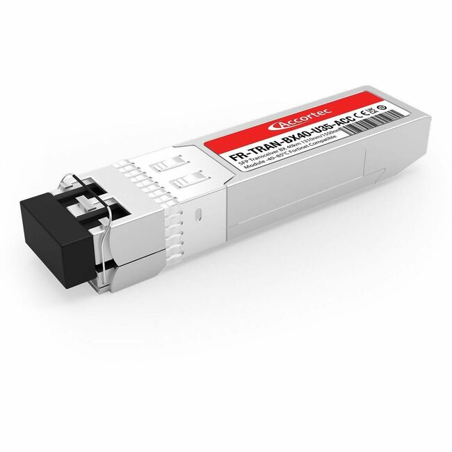 Accortec Incorporated FR-TRAN-BX40-U35-ACC Transceptor Accortec SFP BX 40km 1310nm/1550nm Módulo -40-85&deg;C Compatible con Fortinet