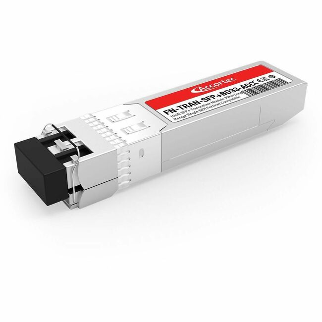 Accortec Incorporated FN-TRAN-SFP+BD33-ACC Accortec 10GE SFP+ Módulo Transceptor 30km Largo Alcance BIDI Único Compatible con Fortinet