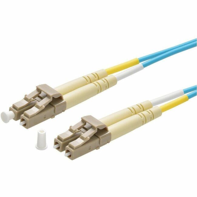 Monoprice, Inc. 41700 Cable de Fibra Óptica Multi-Modo Monoprice OM4 - LC-LC UL 2mm 50/125 OFNR Dúplex Aguamarina 15m