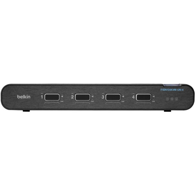 Belkin International INC F1DN104KVM-UN4C Belkin Universal 2nd Gen Secure KVM Switch, 4-Port Single Head w/ CAC