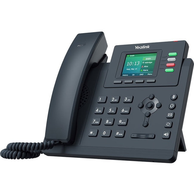 Yealink Network Technology CO. 1301046 Teléfono IP Yealink SIP-T33G - Con Cable/Inalámbrico - Con Cable - Montable en Pared, De Escritorio - Gris Clásico