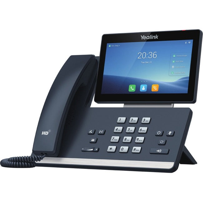 Yealink Network Technology CO. 1301111 Teléfono IP Yealink T58W - Con cable/Inalámbrico - Con cable/Inalámbrico - Bluetooth - Montable en pared, De escritorio - Gris clásico