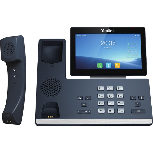 Yealink Network Technology CO. 1301113 Teléfono IP Yealink SIP-T58W Pro - Con cable/Inalámbrico - Con cable/Inalámbrico - Bluetooth, Wi-Fi, DECT - Montable en pared, de escritorio - Gris clásico