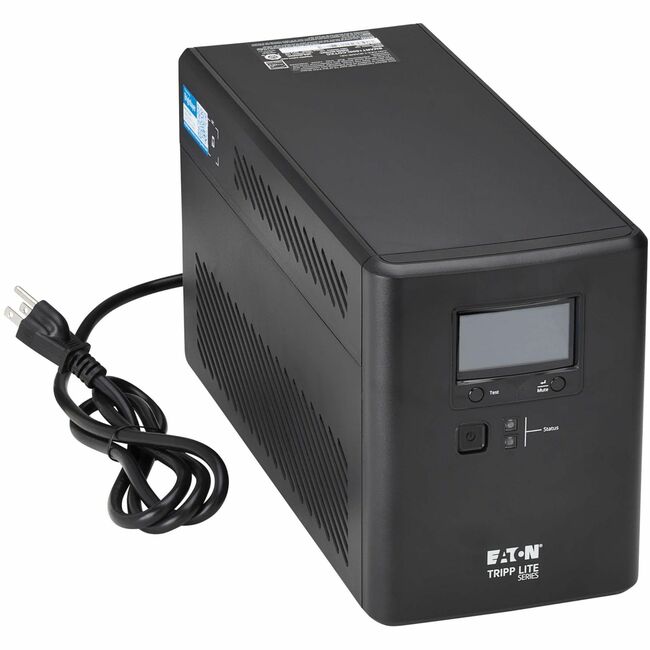 Eaton SMART1500LCDTXC Tripp Lite Series 1440VA 1000W 120V Line-Interactive Cloud-Connected UPS with Remote Monitoring - 10 NEMA 5-15R Outlets (5 Surge + 5 Surge and Battery Backup), Extended Run, LCD, 5-15P Plug, Tower