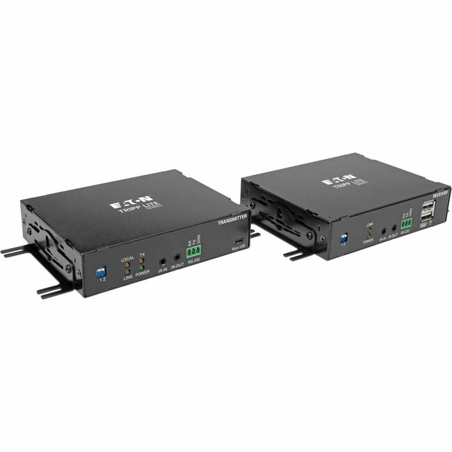 Eaton B127F-1A1-MMDDA Tripp Lite Series Extensor de DisplayPort sobre Fibra, Transmisor/Receptor, 4K 60 Hz, 4:4:4, RS-232, IR, LC Multimodo, 985 ft. (300 m), TAA