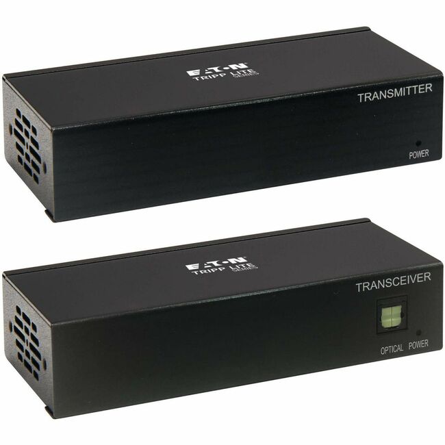 Eaton B127A-111-BDTDA Kit Extensor Eaton Tripp Lite Series DisplayPort sobre Cat6, Transmisor y Receptor con Repetidor, 4K 60 Hz, 4:4:4, Alimentación sobre Cable, 230 ft. (70 m), TAA