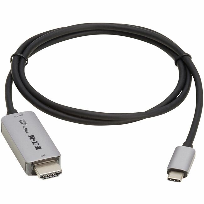Eaton U444-003-H8K6 Cable Adaptador Activo USB-C a HDMI de la Serie Eaton Tripp Lite (M/M) - 8K 60 Hz, 4K 144 Hz, HDR, 4:4:4, HDCP 2.3, Negro, 3 ft. (0.9 m)