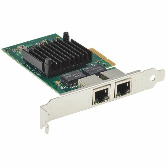 Eaton PCE-1G-02-NIC Tripp Lite Series 2-Port Gigabit Ethernet PCI Express (PCIe x4) Network Interface Card (NIC), I350-T2