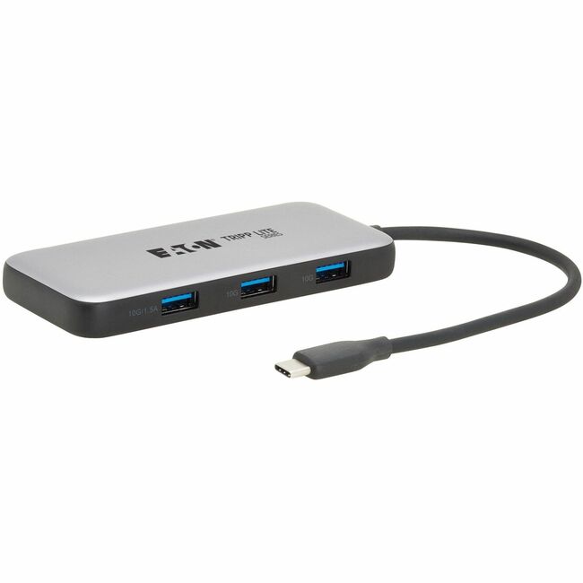 Eaton U444-06N-H4U3CS Adaptador Multipuerto USB-C de la Serie Eaton Tripp Lite - HDMI 4K 60 Hz, Puertos Hub USB 3.2 Gen 2, Carga PD de 100W, HDR, HDCP 2.2
