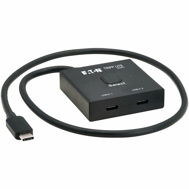 Eaton U415-002-BDS Tripp Lite Series 2x1 Conmutador USB-C Bidireccional - Video 8K 60 Hz, Paso HDCP, USB 3.2 Gen 2, Carga PD 100W, Negro
