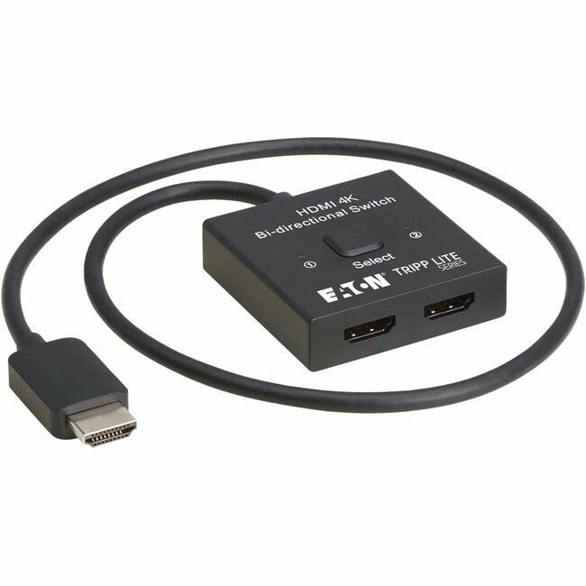 Eaton B119-002-BDS Tripp Lite Series 2x1 Conmutador HDMI Bidireccional - 4K 60 Hz, HDR, Paso HDCP