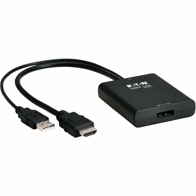 Eaton P130-06N-DP-8K Tripp Lite Series 8K HDMI a Convertidor Activo DisplayPort (M/H) con Alimentación USB, 1 ft. (0.3 m)
