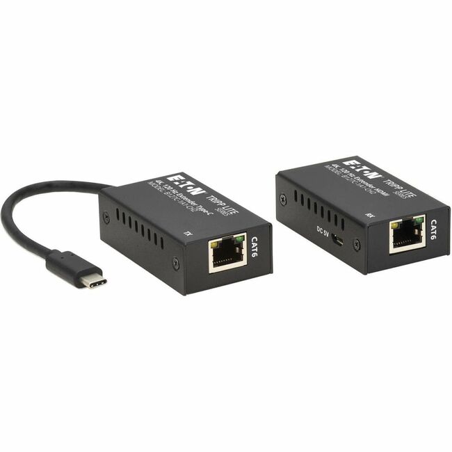 Eaton B127C-1A1-CH2 Kit Extensor Eaton Tripp Lite Series USB-C a HDMI sobre Cat6, Transmisor/Receptor, 4K 120 Hz, HDR10, Hasta 82 ft. (25 m)