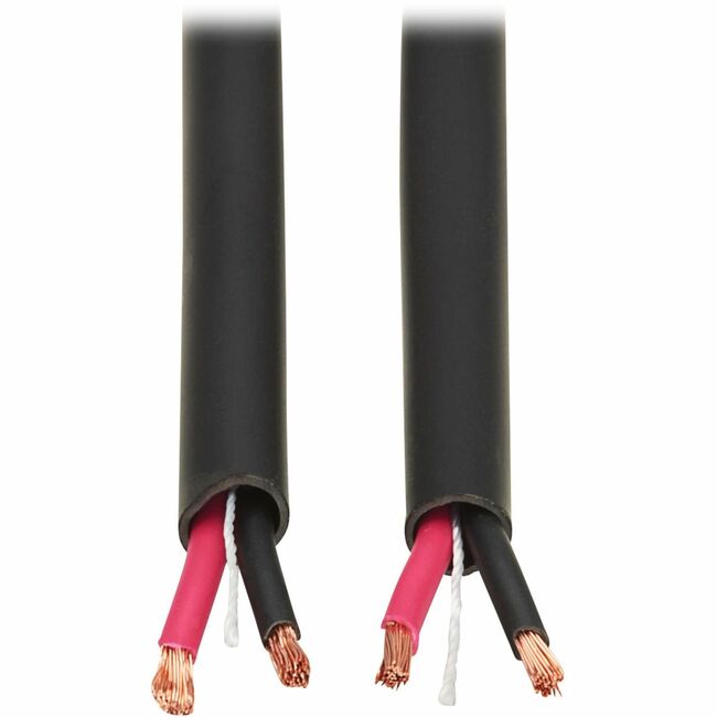 Eaton A240-002-16P Tripp Lite Series Cable de Altavoz a Granel de 2 Conductores, Clasificación Plenum y Riser, 16 AWG, 250 ft. (76.2 m)