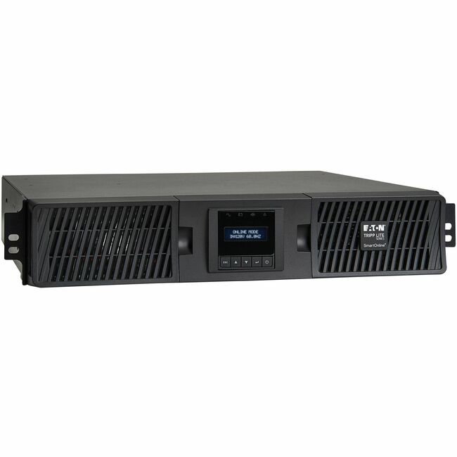 Eaton SU3000RTXLCD2UTAA Tripp Lite Series SmartOnline 3000VA 2700W 120V Convertidor Doble Onda Sinusoidal UPS - 7 Salidas, Funcionamiento Extendido, Opción de Tarjeta de Red, LCD, USB, DB9, 2U Rack/Torre, TAA
