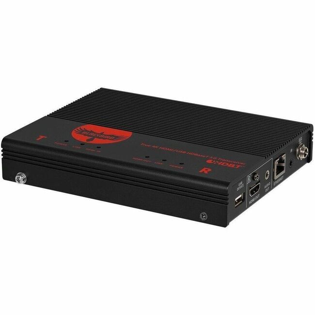 Monoprice, Inc. 44559 Monoprice Blackbird True 4K HDMI USB HDBaseT 3.0 Transceiver [TAA] Over Single Cat6a, Up To 100m (328ft) HDCP 2.2