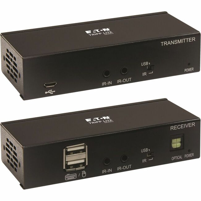 Eaton B127A-1A1-BDBDA Tripp Lite Series DisplayPort over Cat6 Extender Kit, Transmitter/Receiver, 4K 60 Hz, 4:4:4, Power over Cable, 230 ft. (70 m), TAA